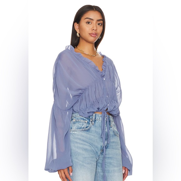 X Revolve Bali Top in Periwinkle SNDYS - Picture 2 of 7